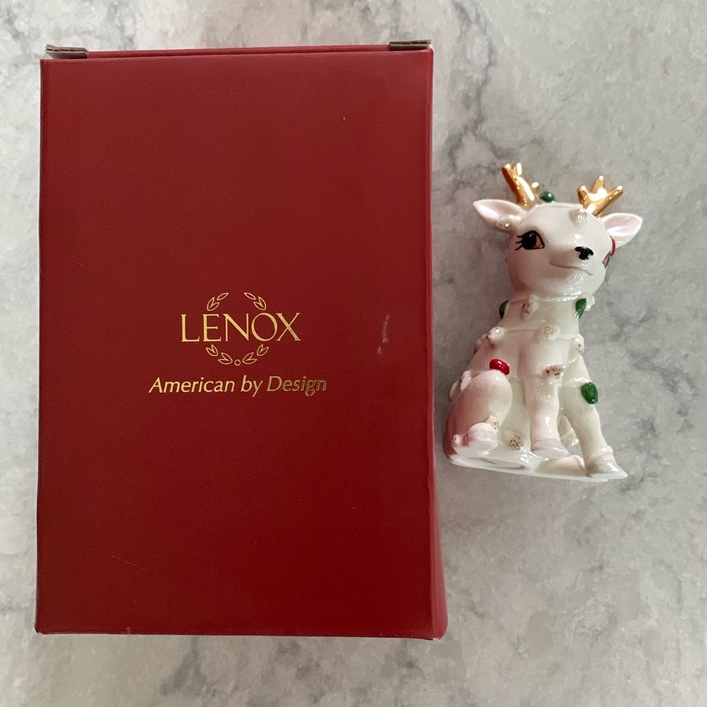 New Lenox Northern Lights Reindeer